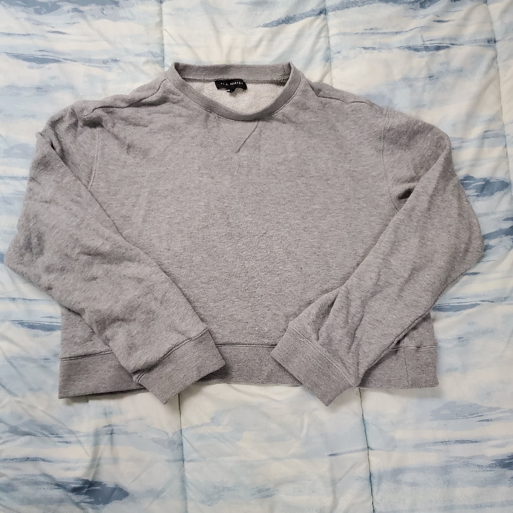 LA Hearts Cropped Sweatshirt